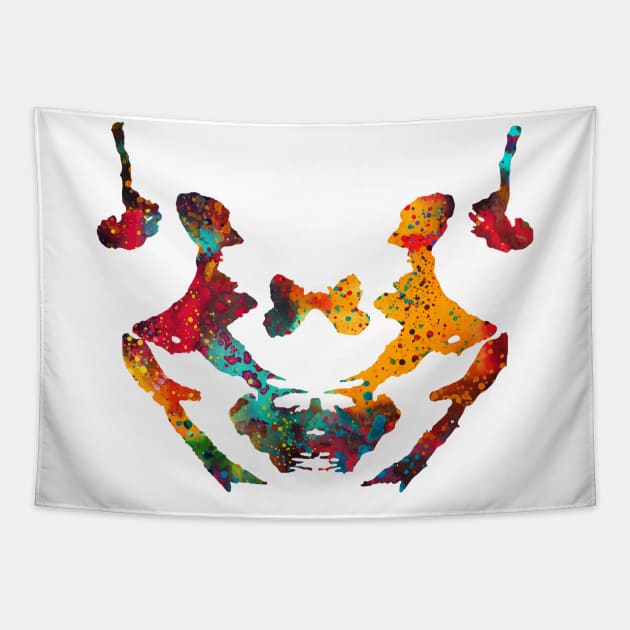 Rorschach inkblot test Tapestry by erzebeth