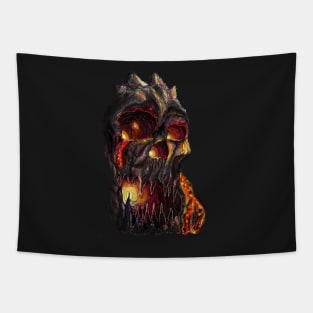 The Legend Of Skull cave Tapestry