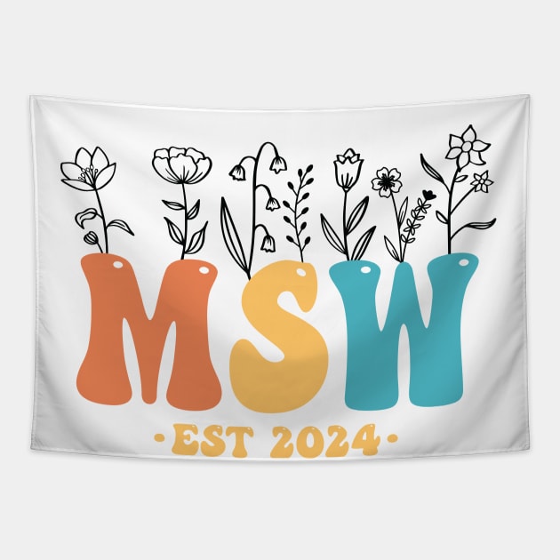 social worker 2024 Tapestry by Pharmacy Tech Gifts