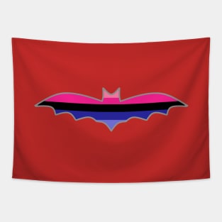 Omnisexual/Omniromantic Pride Flag: Halloween Bat Tapestry