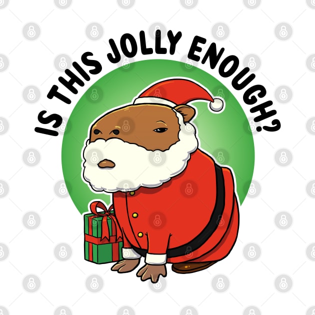 Is this jolly enough Capybara Santa by capydays