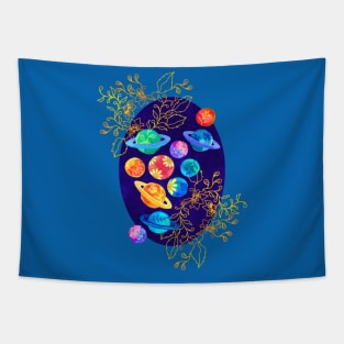 Opulent Planet Chintz Tapestry