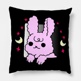 cute baby bunny peeking, cute bunny Pillow