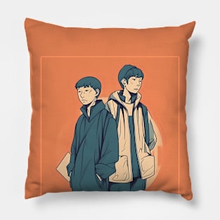 Two Asian Stylish Man Pillow