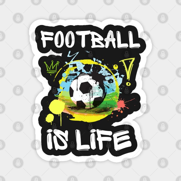 Football is life by Coach Lasso Magnet by Prossori