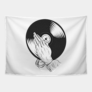 Vinyl Prayers Tapestry