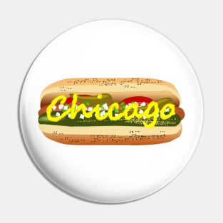 Chicago Hot Dog Pin