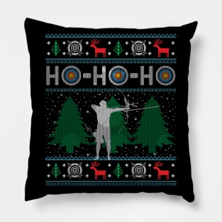 Christmas Archery Bow Hunting Bow Hunter Ugly Christmas Xmas Pillow