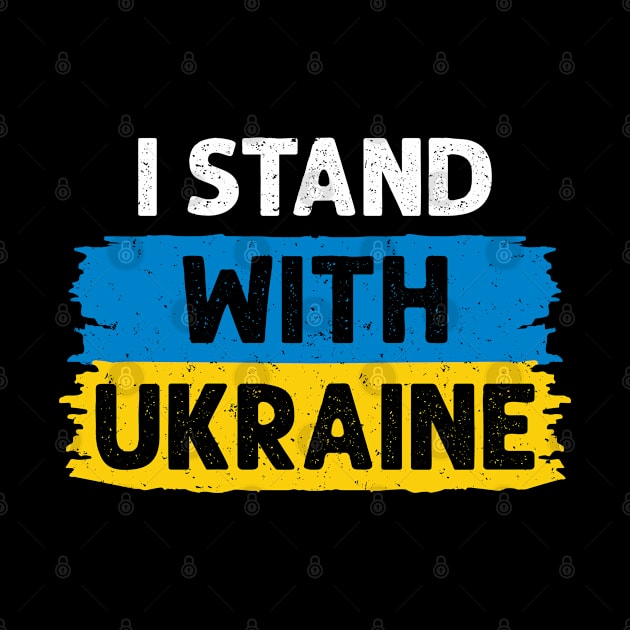 I Stand With Ukraine With Ukrainian Flag by Julorzo