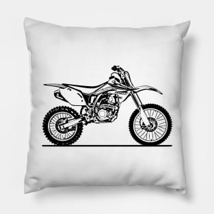 CRF150R Motorcycle Sketch Art Pillow