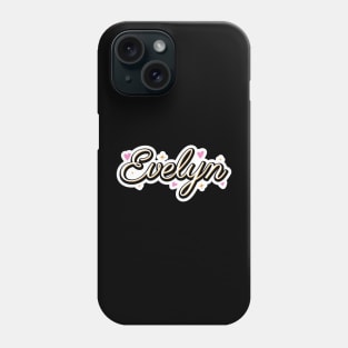 Evelyn name cute design Phone Case