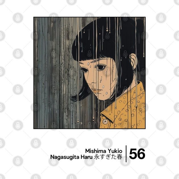 Yukio Mishima - Nagasugita Haru - Minimal Style Graphic Artwork by saudade