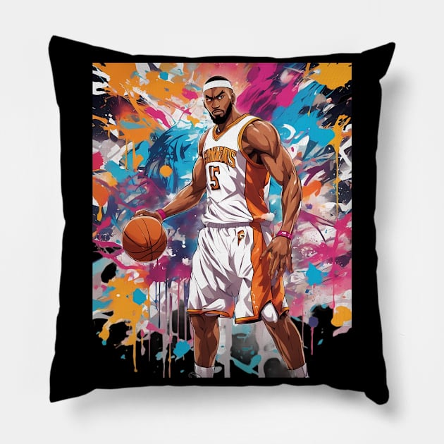 basketball position Pillow by animegirlnft