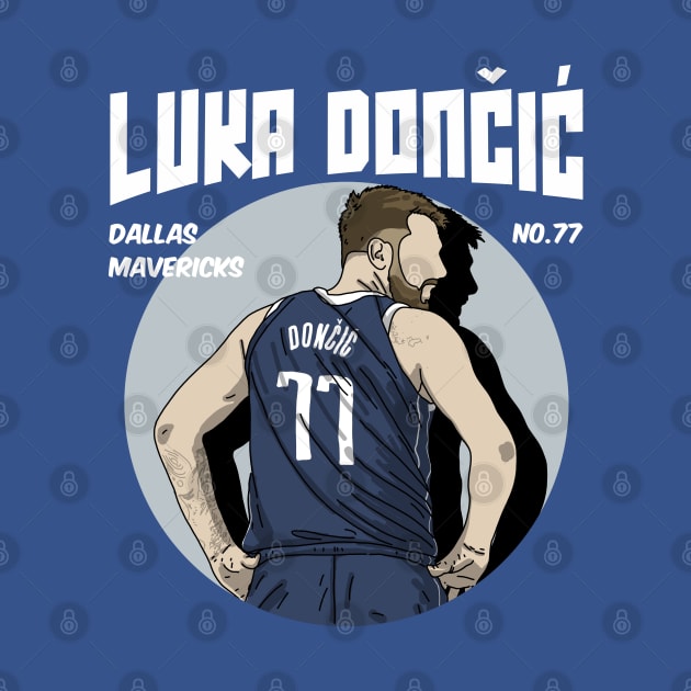 Luka Doncic Comic Style Art by Luna Illustration