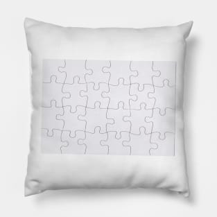 Jigsaw Puzzle Lines Design Pillow