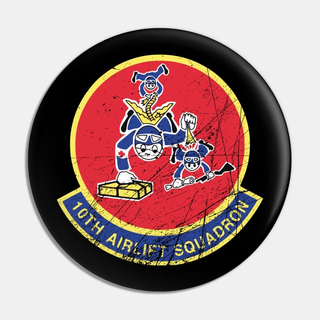 10th Airlift Squadron Vintage Pin by Mandra