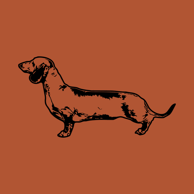 Dachshund Vector by tribbledesign