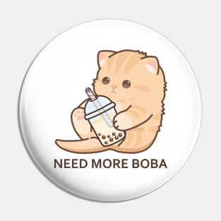 Baby Kitten Needs More Boba! Pin