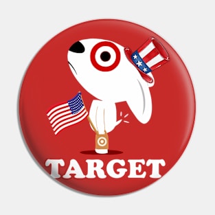 American Flag Bullseye Team Member Pin