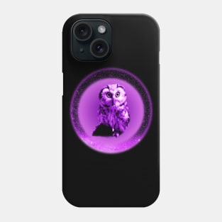 Purple Pygmy Galaxy Space Owl Phone Case