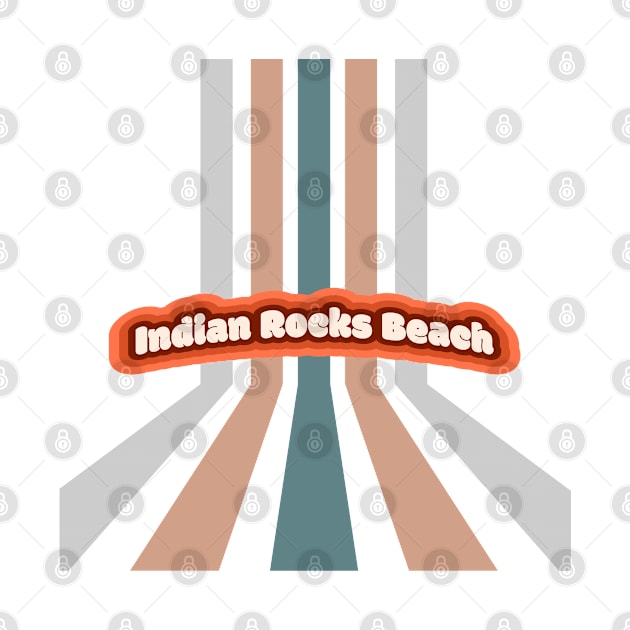 Indian Rock Beach Sunshine in a Beach with a Hippie Swirl Lines Island and River T-shirt by AbsurdStore