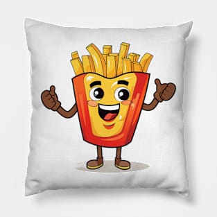 Cute French Fries T-Shirt Pillow