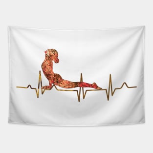 yoga poses meditation namaste Tapestry