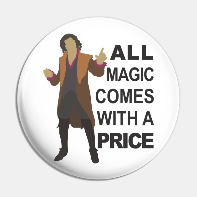 Rumple - All Magic - Black Text Pin by eevylynn