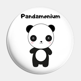 Pandamonium cute panda design Pin