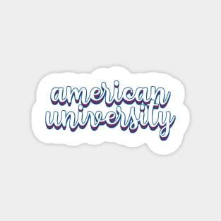 american u cursive Magnet