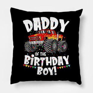 Monster Truck Daddy Of The Birthday Boy Pillow