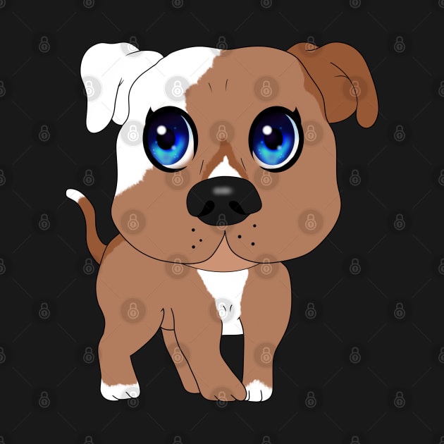 Chibi Pitbull Staffordshire by Ragtag Art