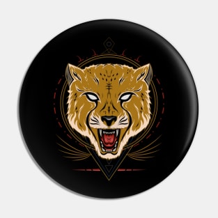 Angry cheetah vector art Pin