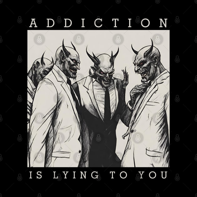 Addiction Is Lying To You by SOS@ddicted