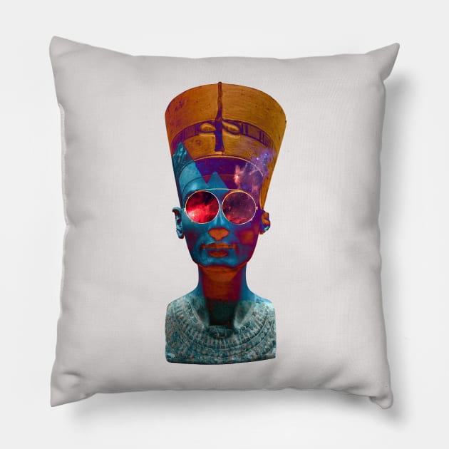 Queen Nefertiti Pillow by theofficialdb