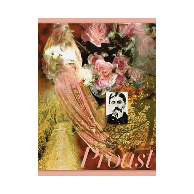 Marcel Proust Collage Portrait by Dez53