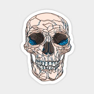 Light tan skull Magnet