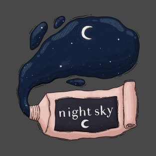 Night Sky Paint Tube T-Shirt