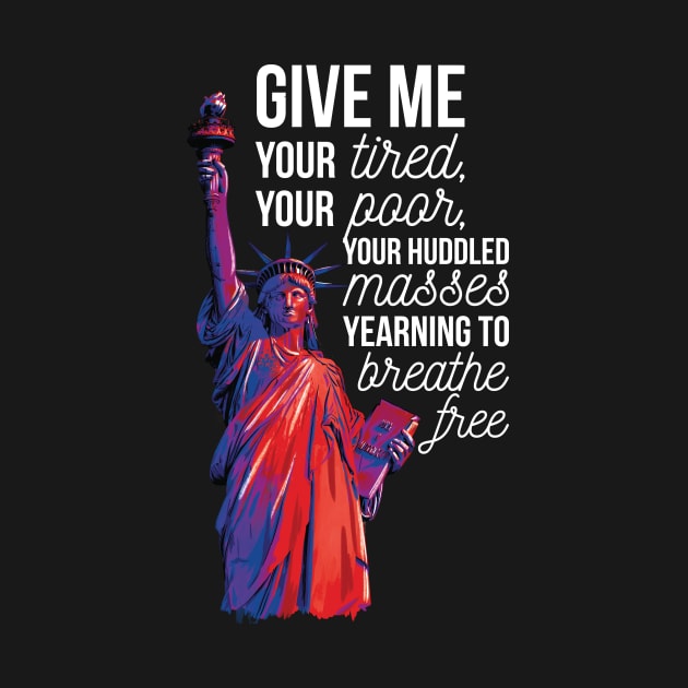 Statue of Liberty Immigration Political Design by polliadesign