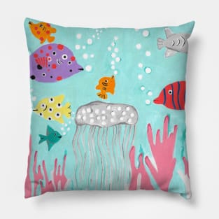 Tropical Fish Fantasy Pillow