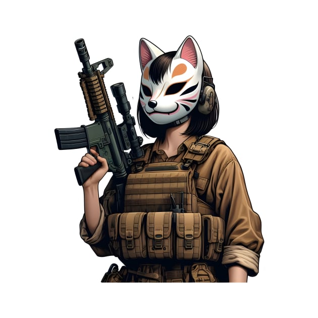 Tactical Kitsune by Rawlifegraphic