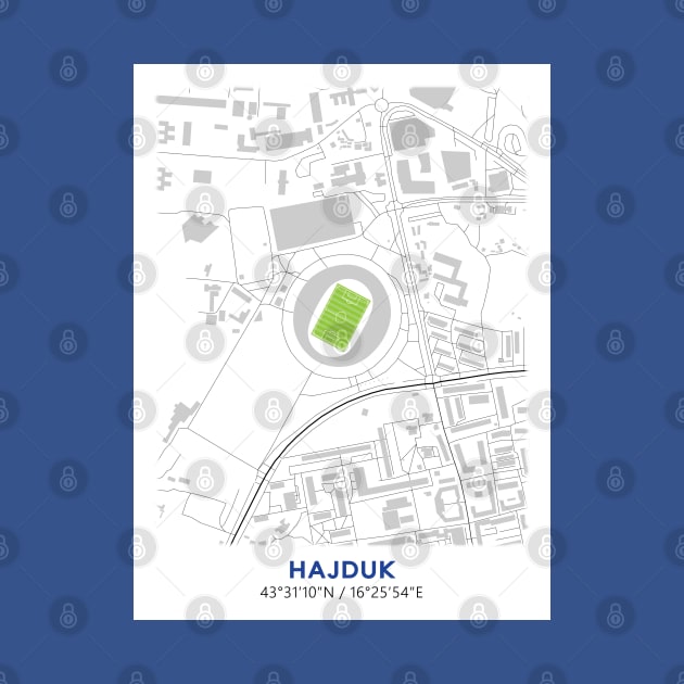 Stadion Poljud Map Design by TopFootballStadiums