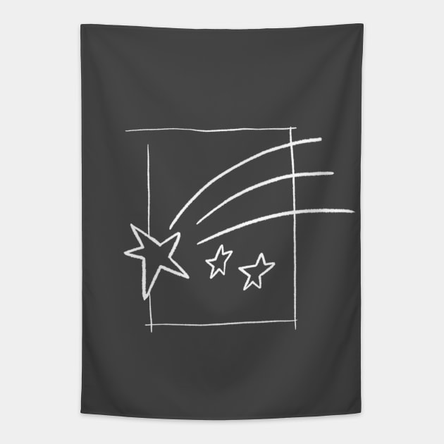 Shooting Star Doodle Tapestry by Sketchy