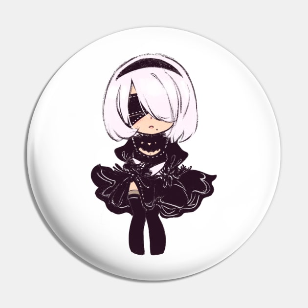 2B Chibi Pin by ariaayuzawa