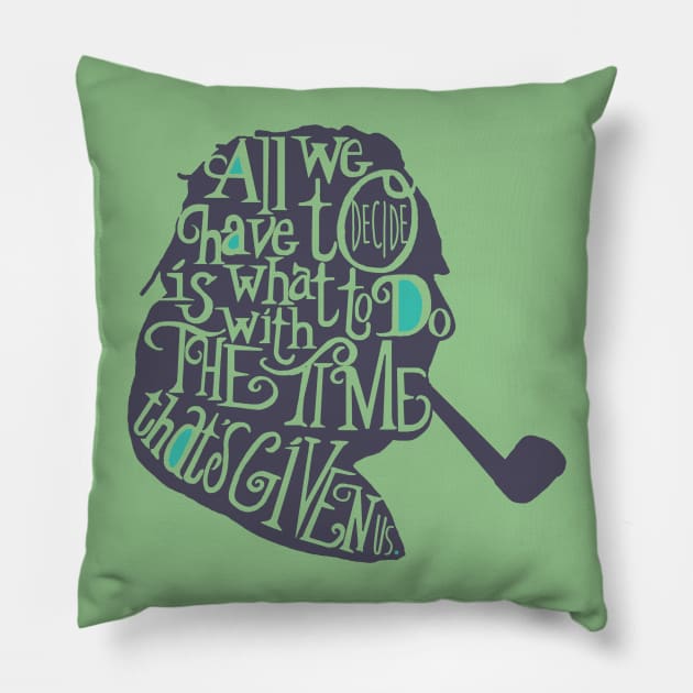 Literary Marvels-JRR Tolkien Pillow by galetea