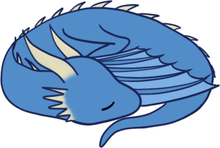 Cute sleeping dragon Magnet