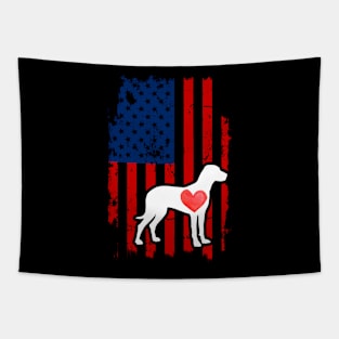 Vizsla Merica Usa American Flag Tapestry