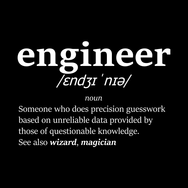 The definition of engineer (White) by mercenary