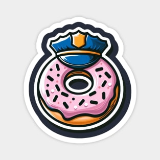 Police Donut Magnet