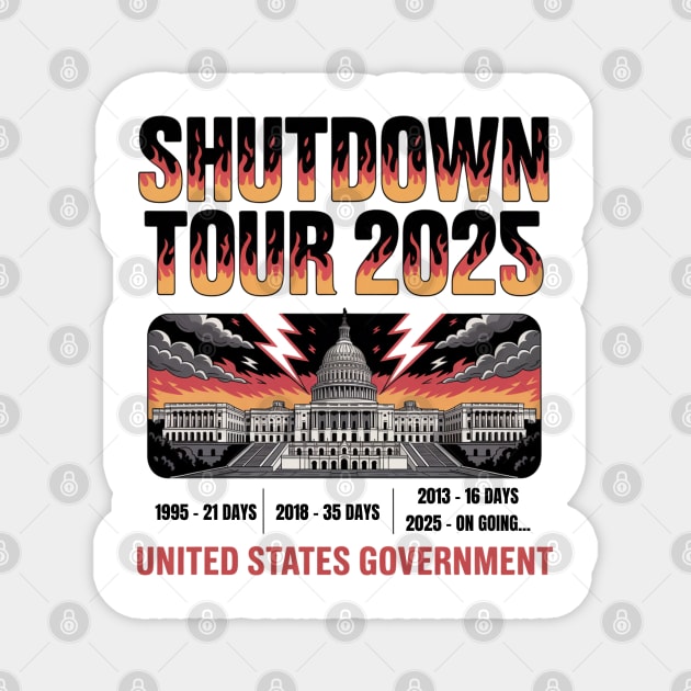 Government-Shutdown Magnet by Creatifly Graphic Tees